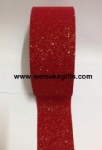 Hot cut edge velvet ribbon