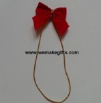 Velvet bow tie with stretch loop