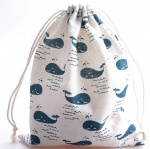 Small cotton drawstring pouch wholesale custom gift bag