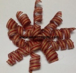 Jute ribbon curly bow