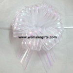 Striped POM POM PULL BOW